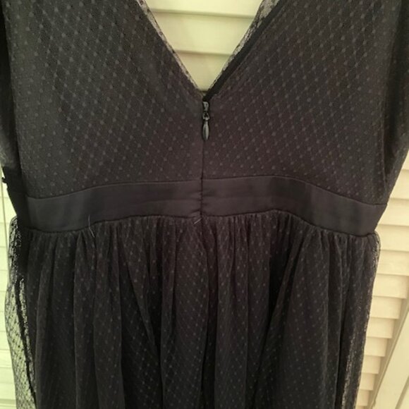 NWT navy blue Express knee-length tulle dress, size 4 - Picture 7 of 13